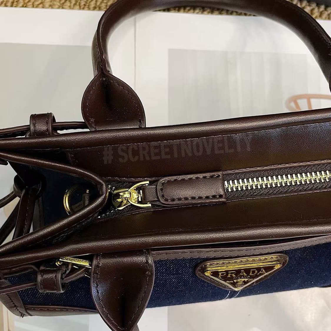 신상 프라다 보니 미니 데님백 크로스 숄더백 스몰 상품이미지8