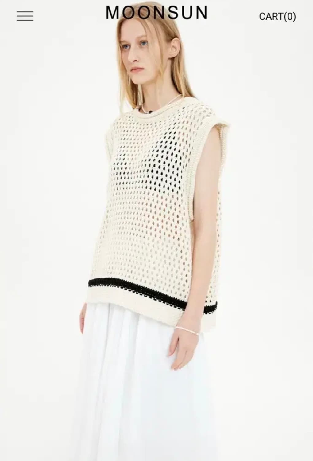 문선 유니섹스 니트베스트 상품이미지1