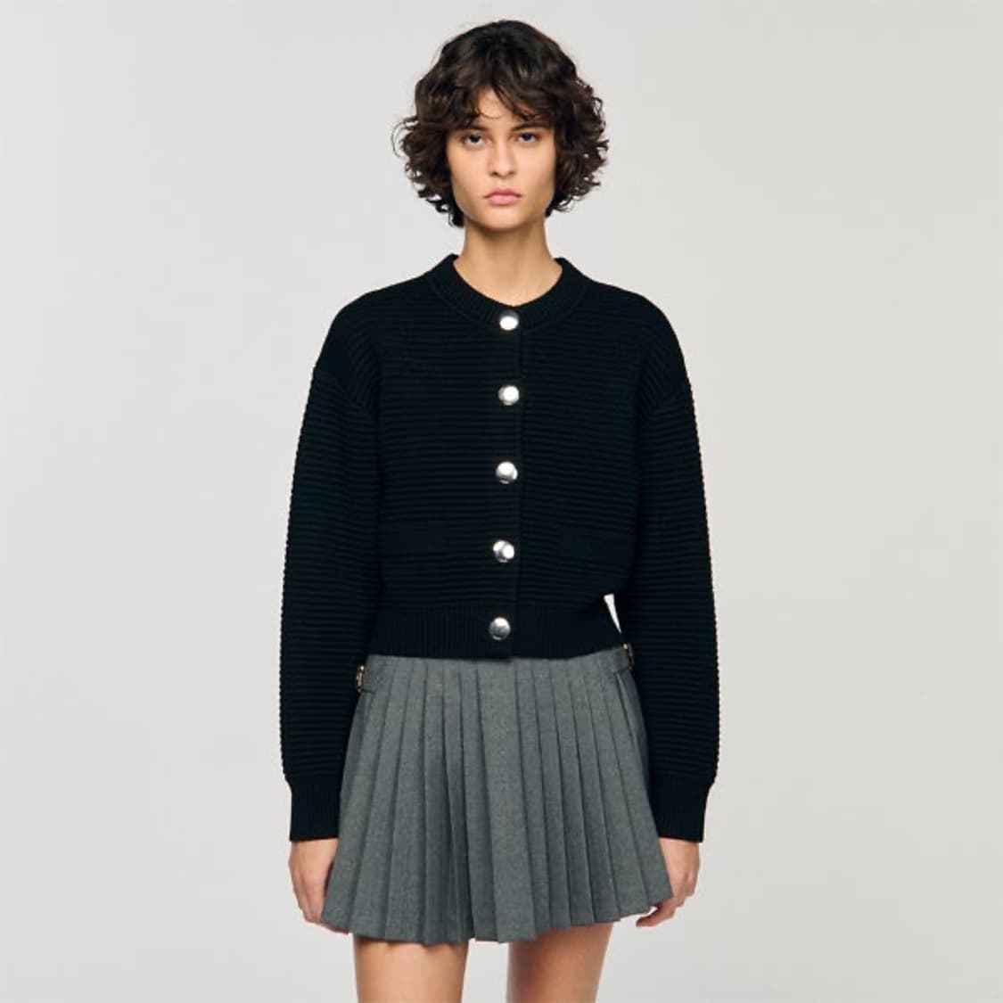 [산드로] 블랙 가디건/ 25년도구매 상품이미지1