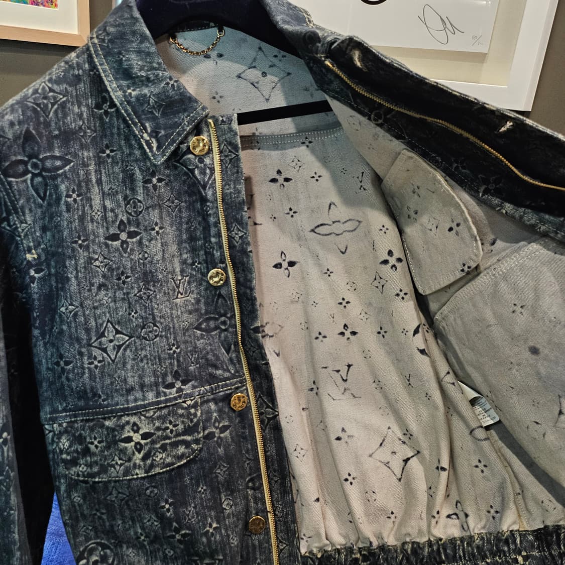 루이비통 모노그램 테일러드 금장 데님자켓 상품이미지5