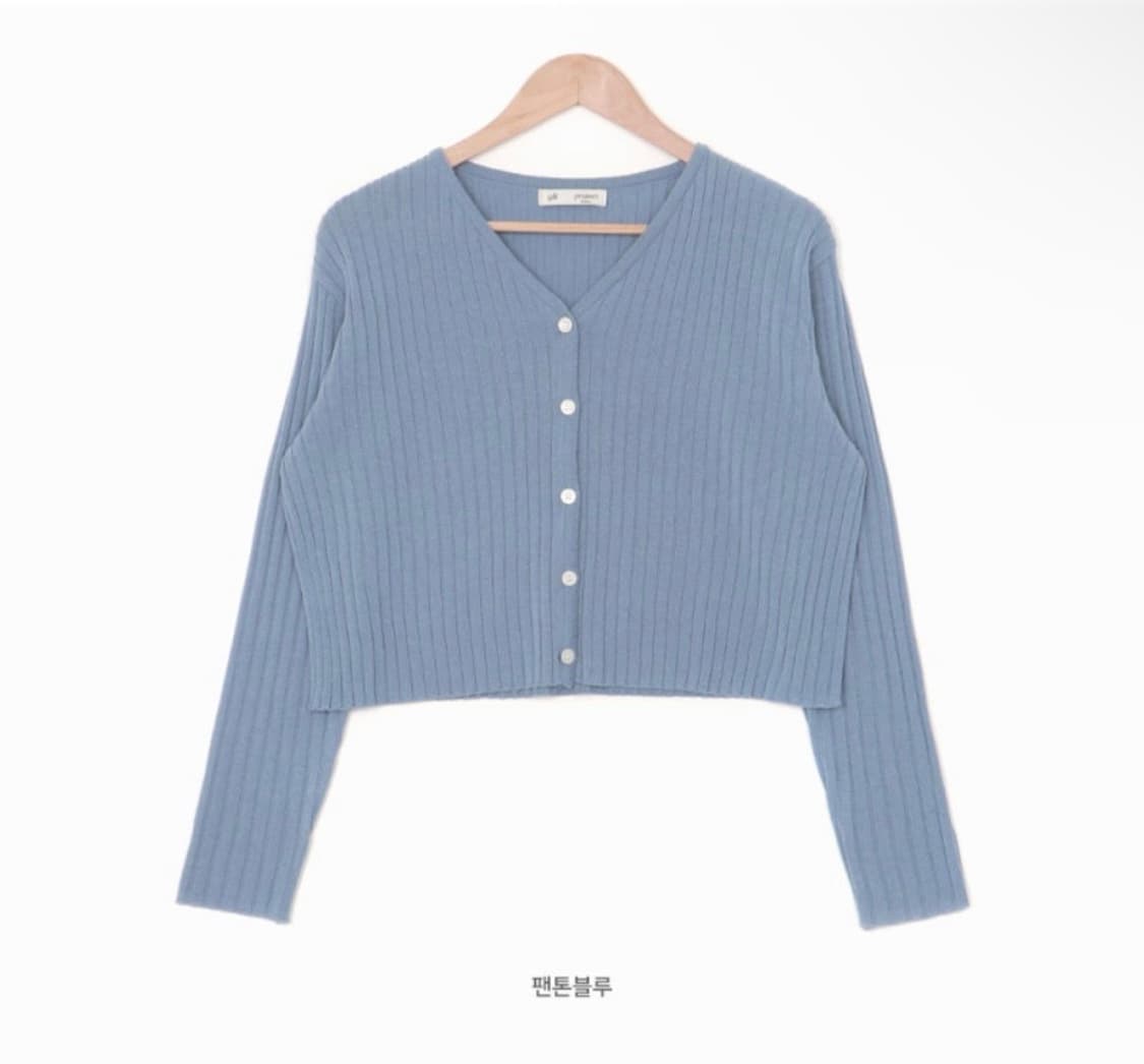 (미착용) 98도씨 오가닉 골지 린넨 가디건 팬톤블루 봄 여름옷 새상품 상품이미지5