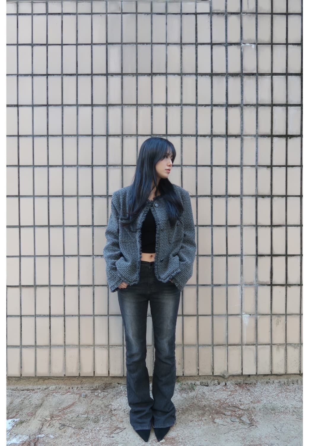 아워캐비넷 long high denim pants  상품이미지1