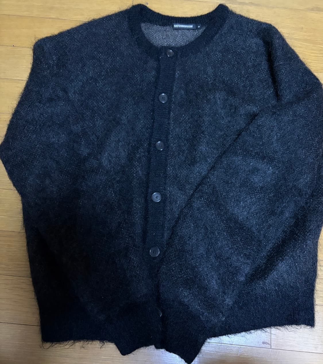 [2] 해칭룸 하나비 모헤어 가디건 블랙 상품이미지2