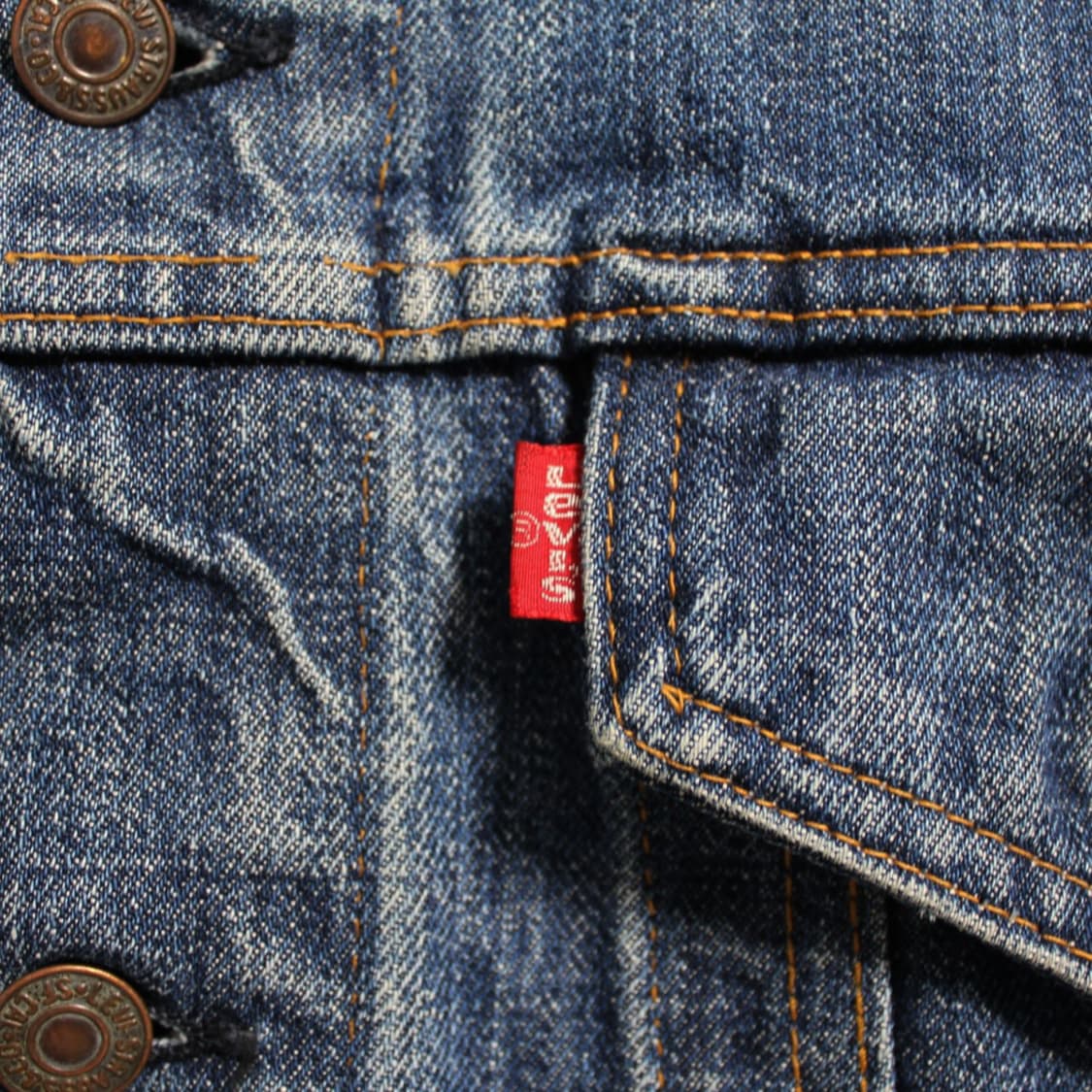 90's Levi’s 리바이스 타입3 트러커 데님 자켓 다크워싱 L035 상품이미지4