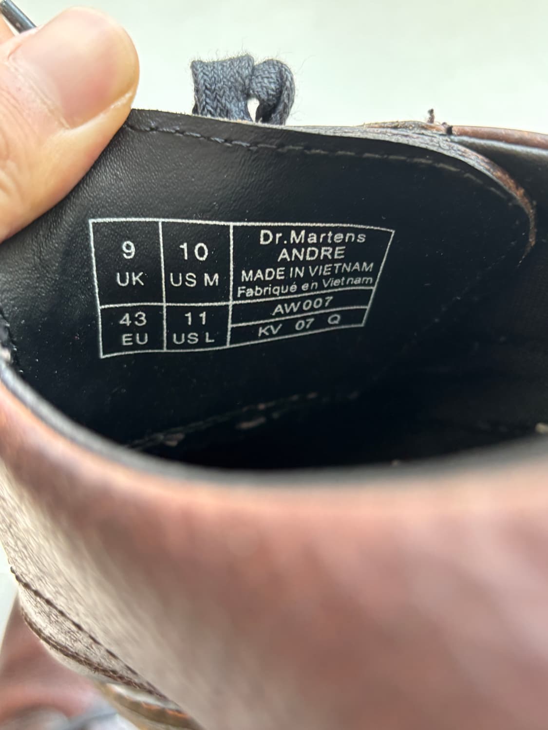 닥터마틴 ANDRE 브라운 빈티지 UK9 상품이미지7