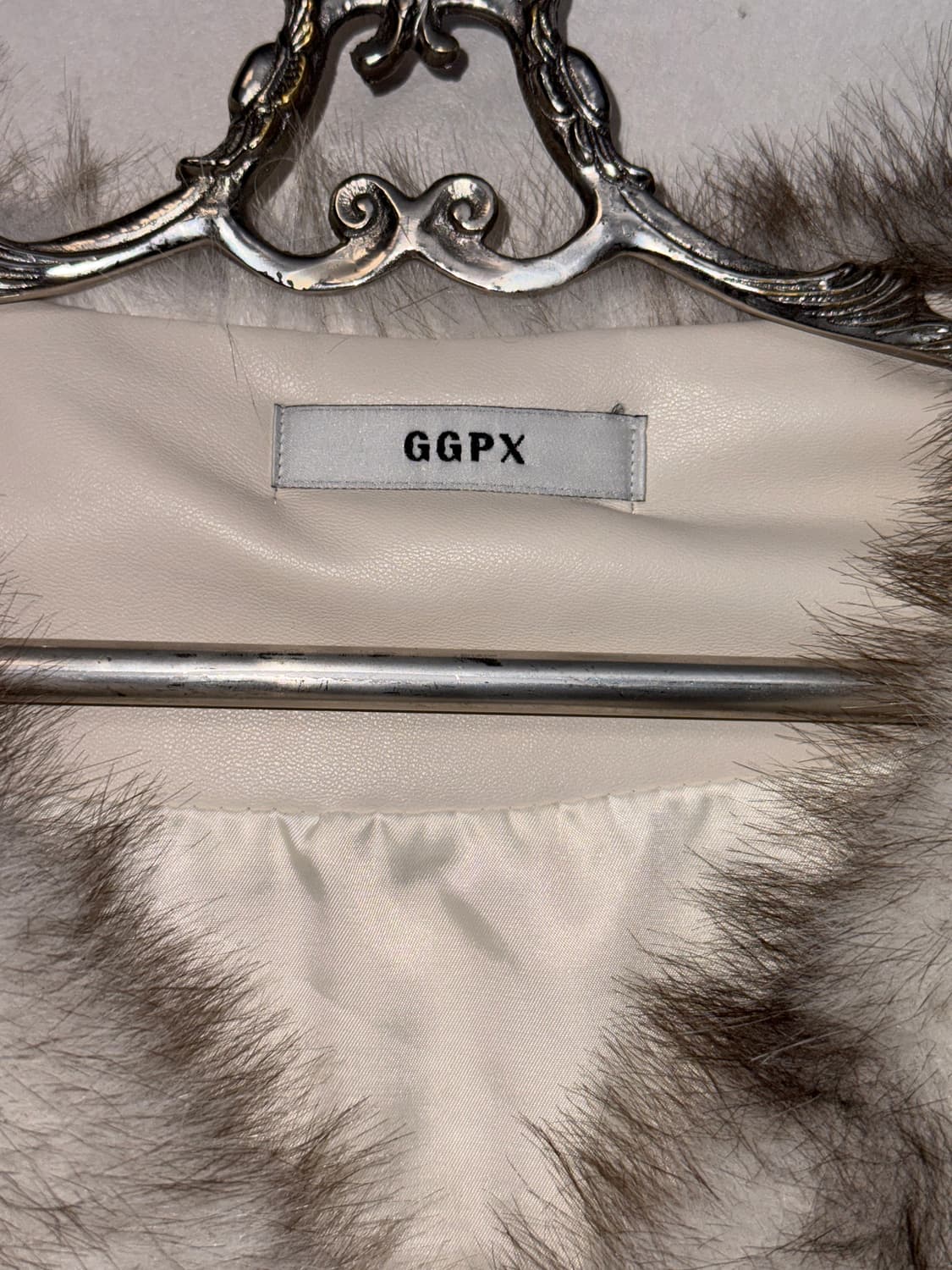 GGPX mixed ivory brown eco fur jacket  상품이미지4