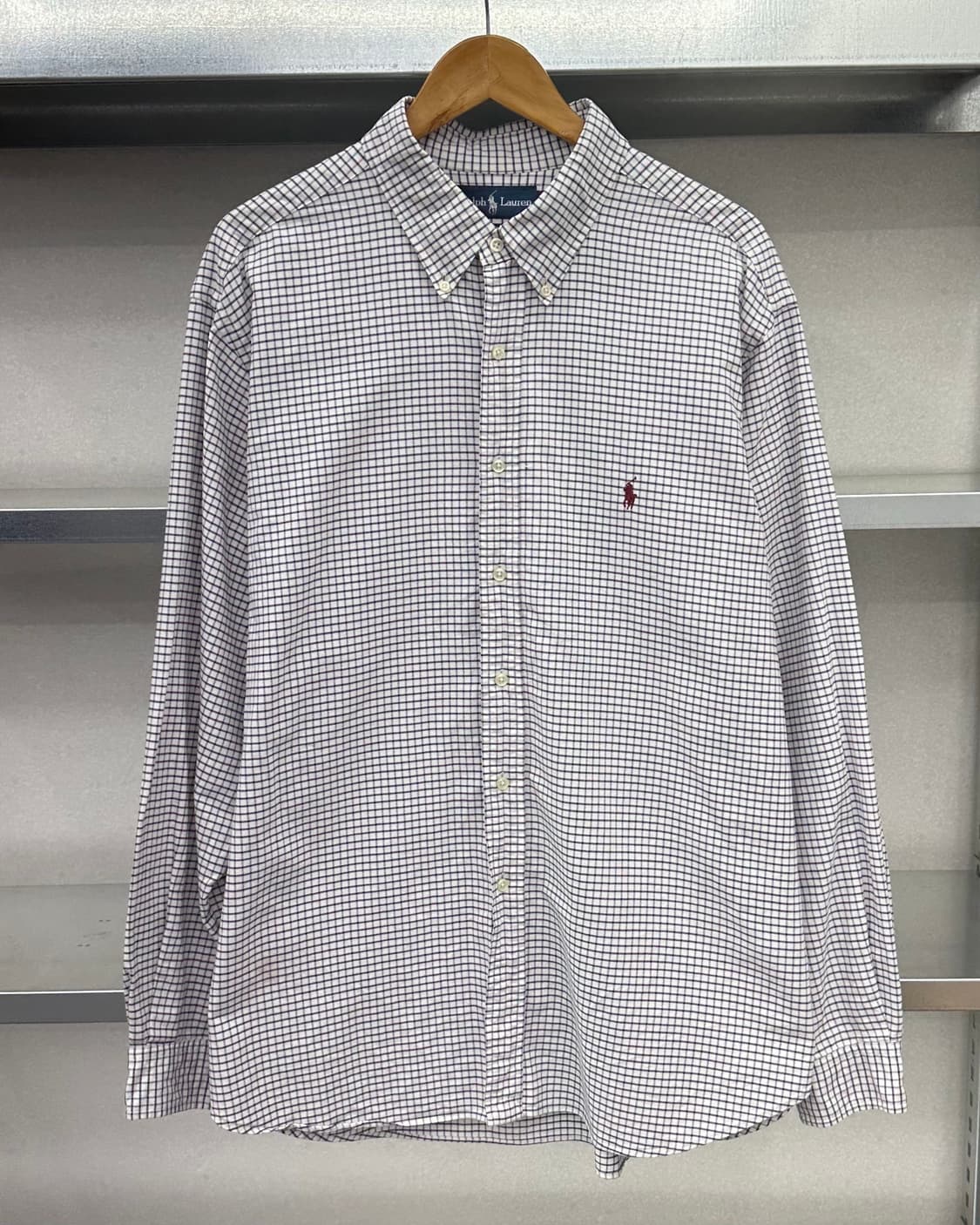 (3XL)폴로 체크 셔츠-M924 상품이미지1