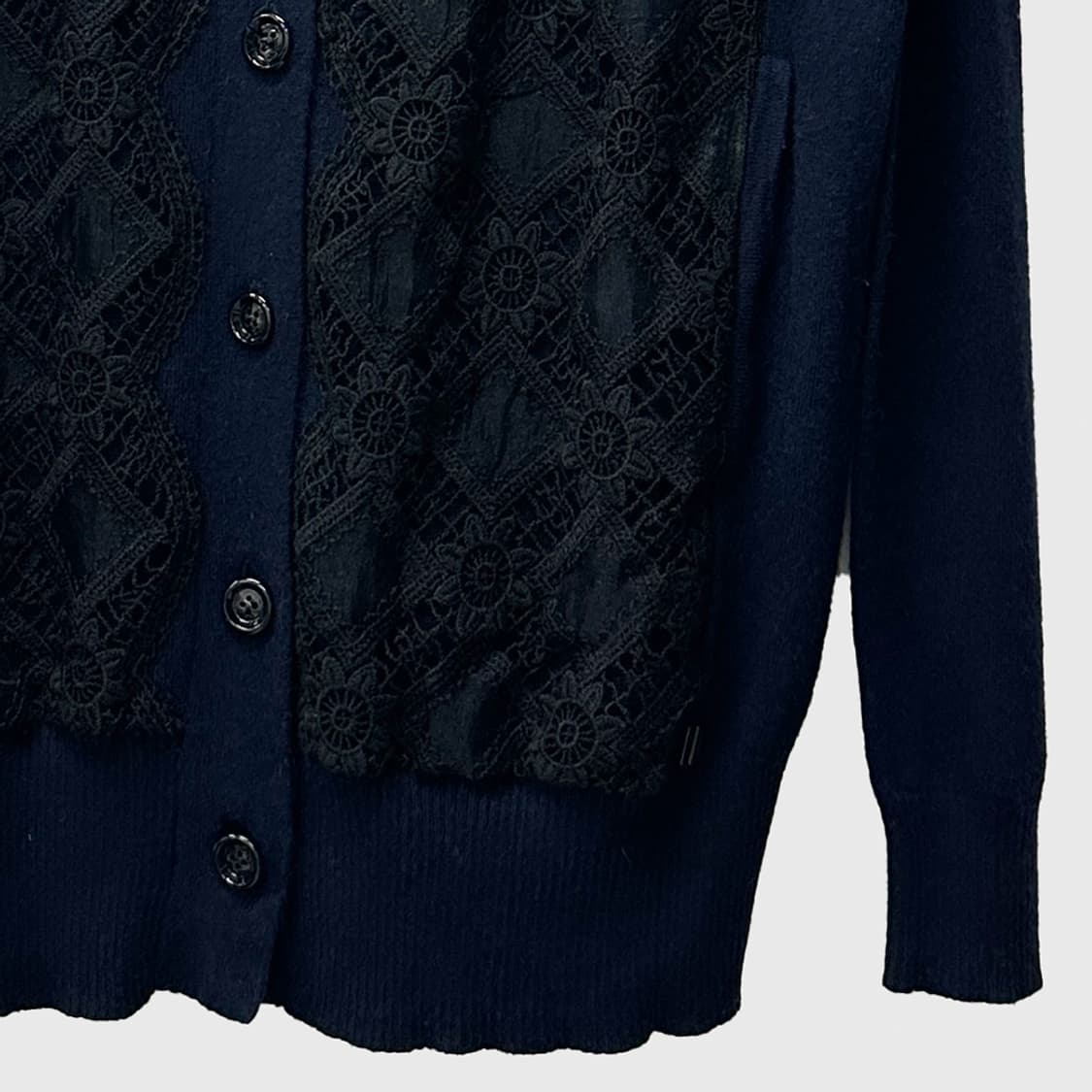 막스마라 스포트막스 앙고라 래빗 라나 울 플라워 레이스 롱 가디건 여성S 상품이미지3