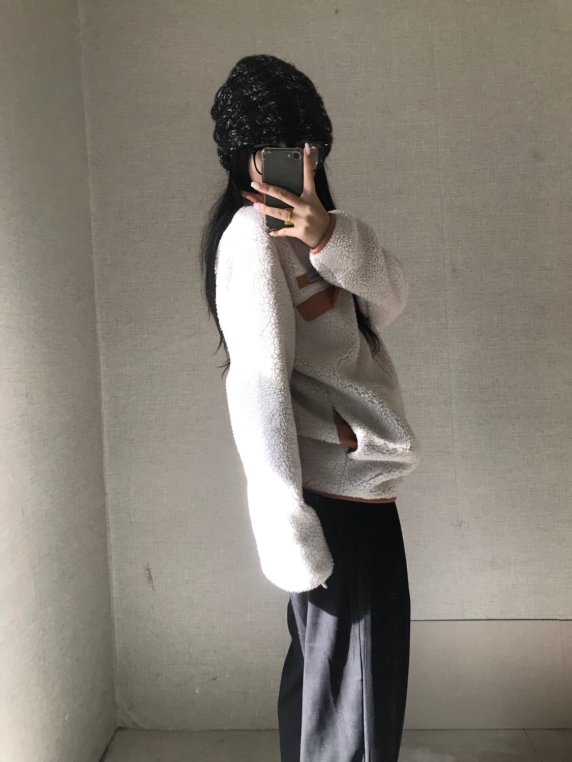 콜롬비아 아이보리 후리스 상품이미지4