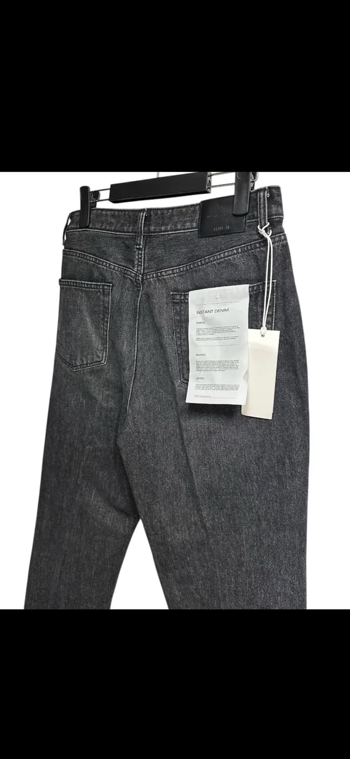 브랜디드 인스턴트 데님 블랙 워싱 레귤러핏 데님팬츠 30size 새상품 상품이미지5