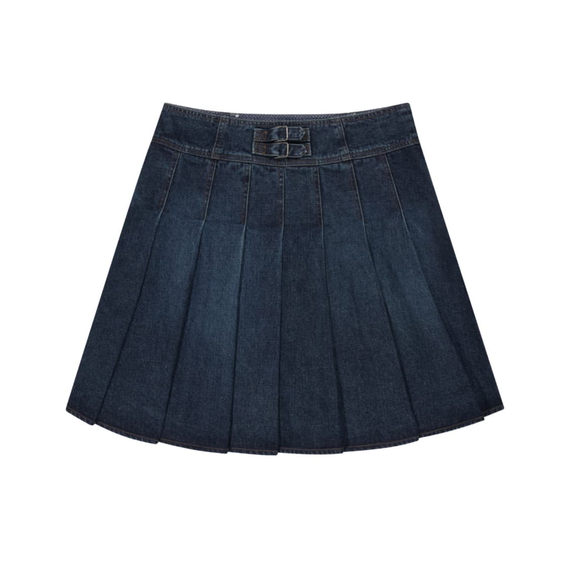 [2] 코이세이오 딥 데님 플리츠 스커트 네이비 상품이미지2