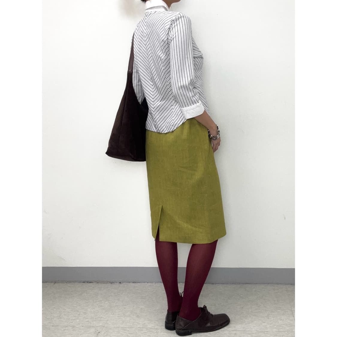 빈티지 블랙 화이트 스트라이프 셔츠 상품이미지8