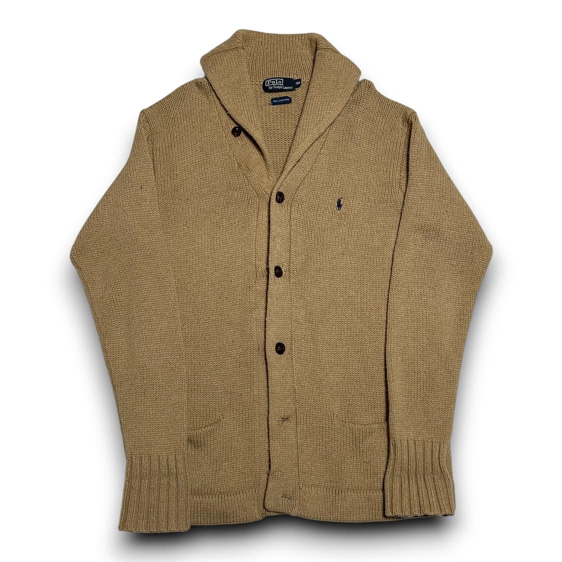 Polo Ralph Lauren 램스울 베이지 숄더넥 가디건 상품이미지1