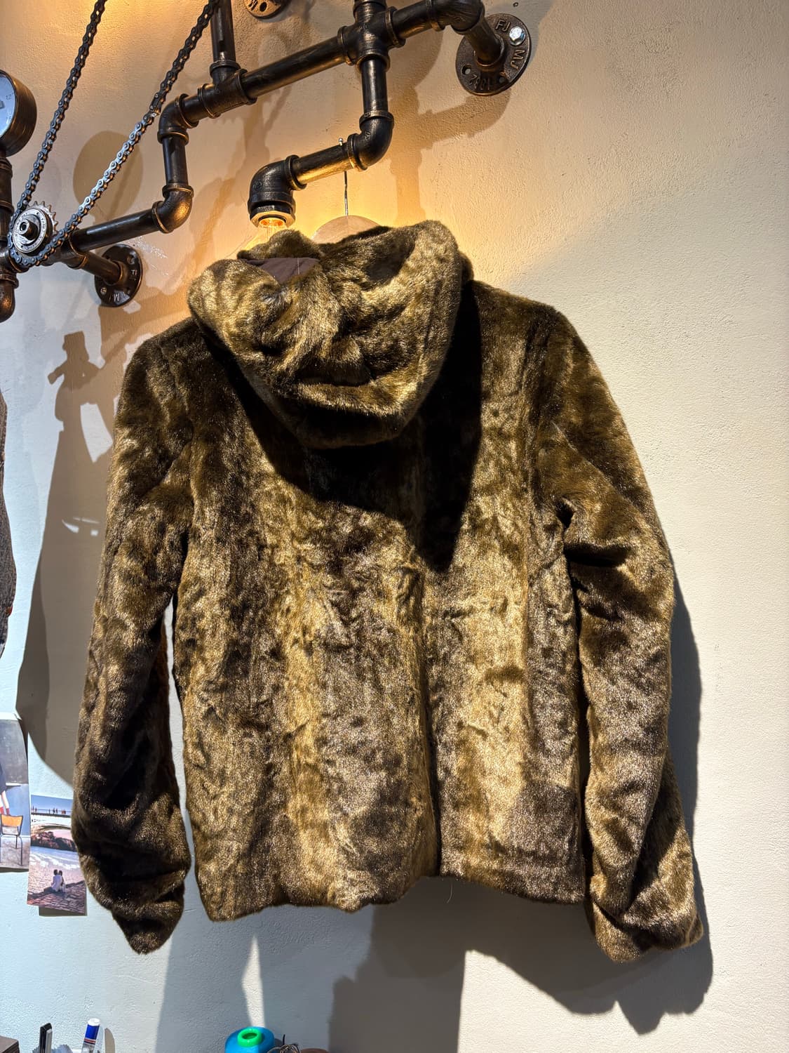 페이크퍼 크롭 후드 재킷 상품이미지6