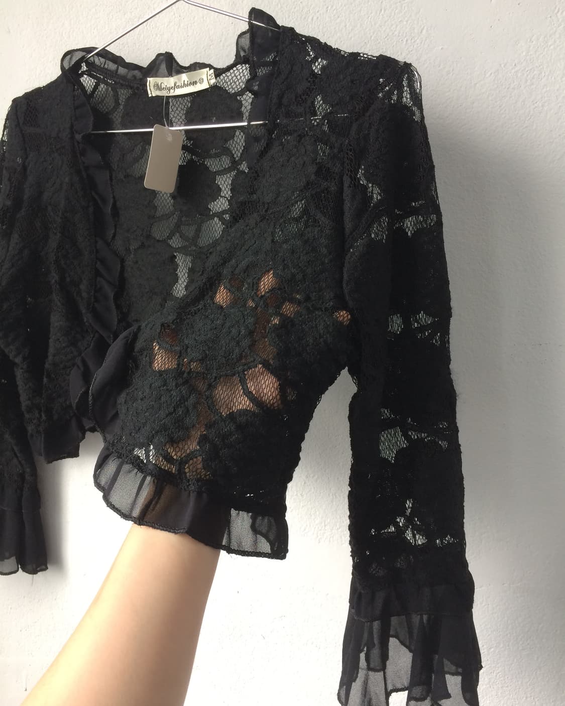 Flower pattern see through cardigan 상품이미지3
