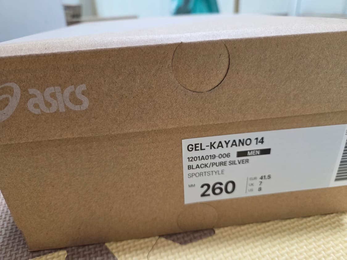 아식스 젤카야노 14 - 블랙,퓨어 실버 260 상품이미지8