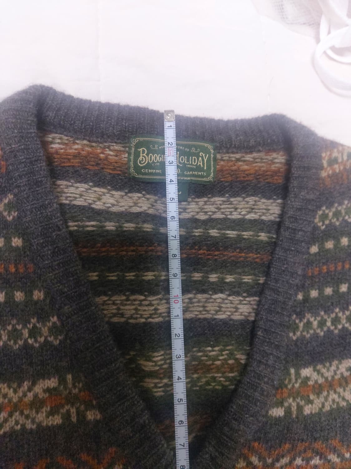 부기홀리데이 페어아일 니트조끼 상품이미지3