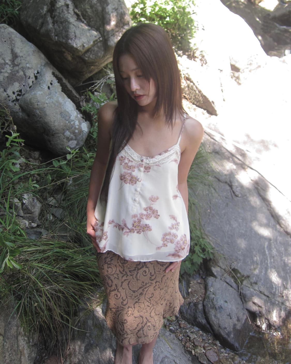 vintage flower sleeveless top 상품이미지5