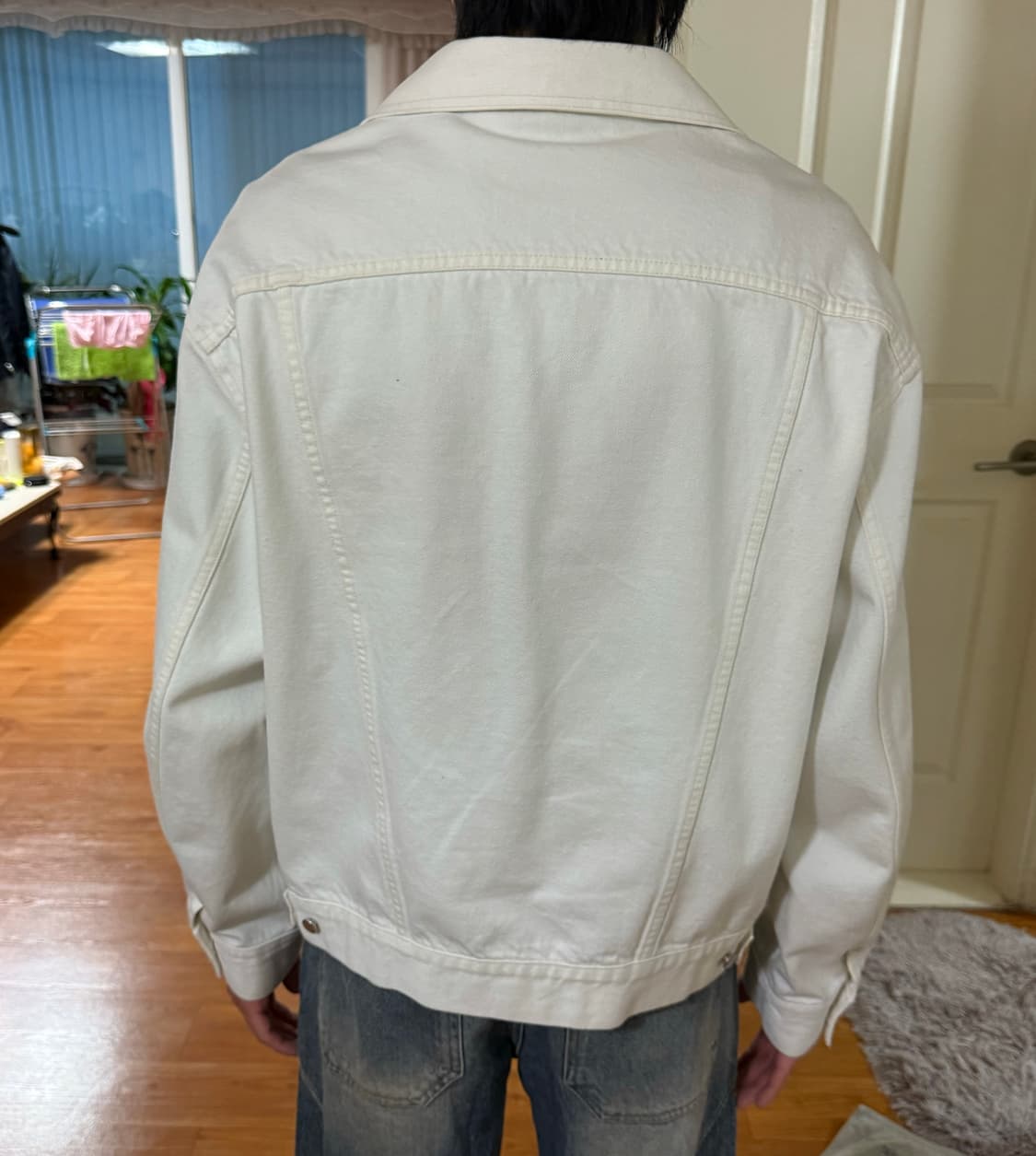 올리브드랩서비스 - 트러커 자켓 (오프화이트/L) 상품이미지9