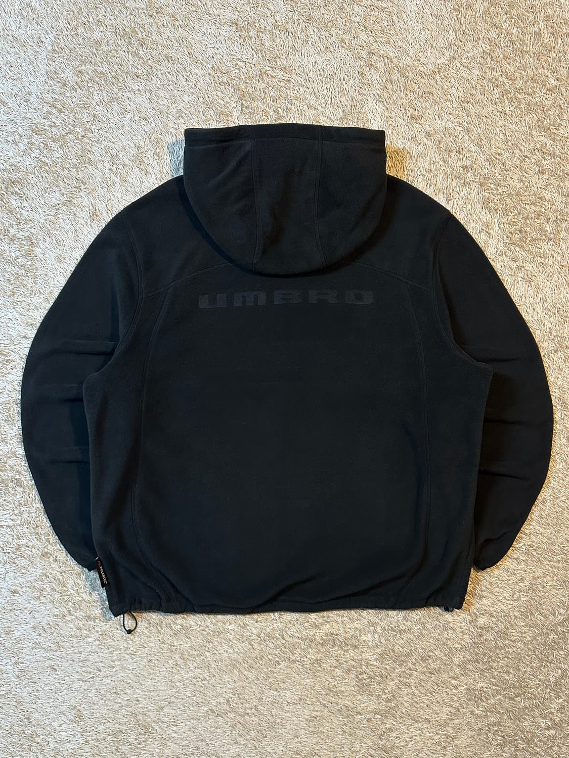 엄브로 UMBRO 투웨이 폴라텍 플리스 후드집업 블랙 상품이미지3