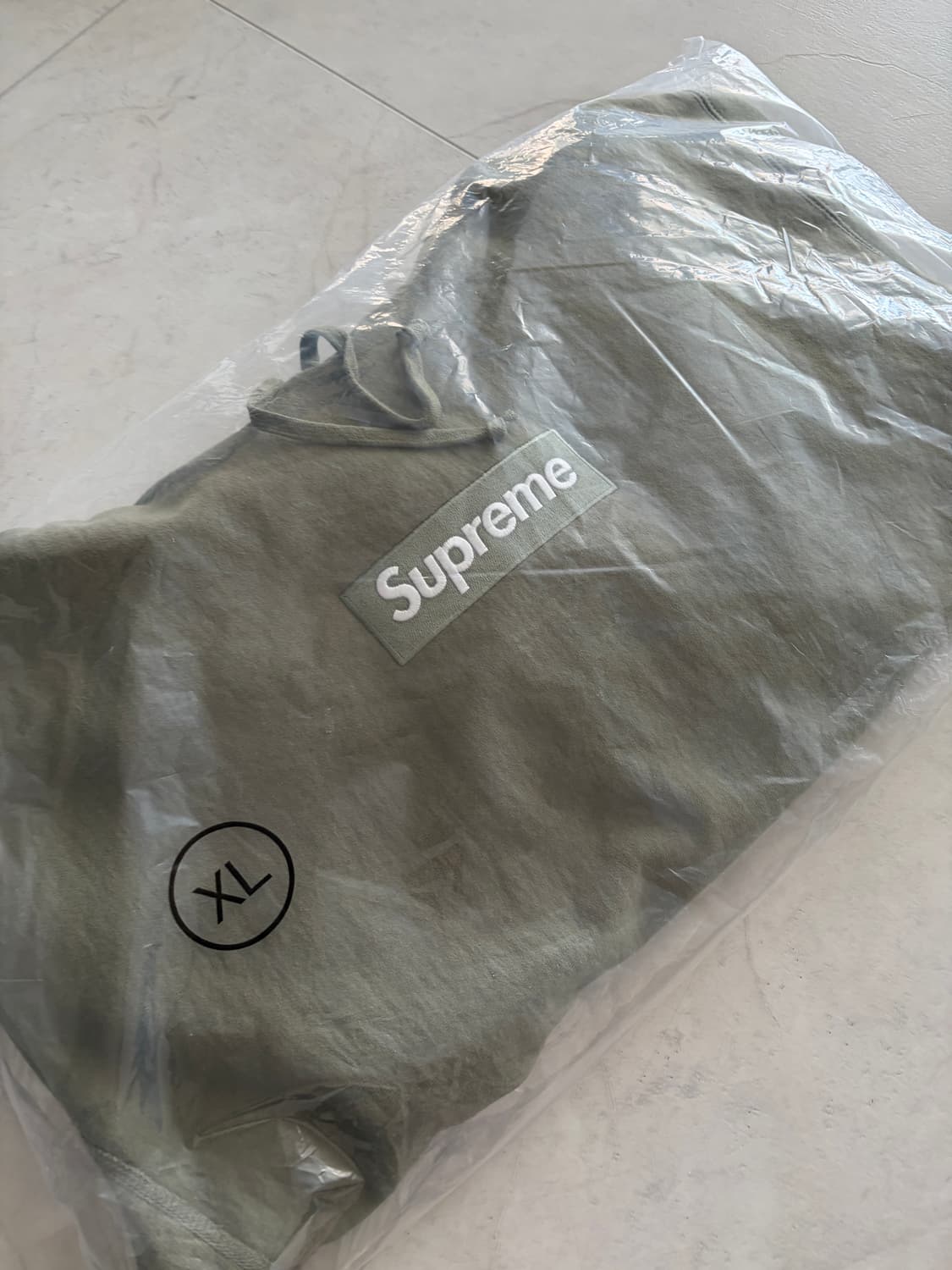 [XL] 슈프림 박스로고 후드 스웨트셔츠 라이트 올리브 - 25FW 상품이미지2