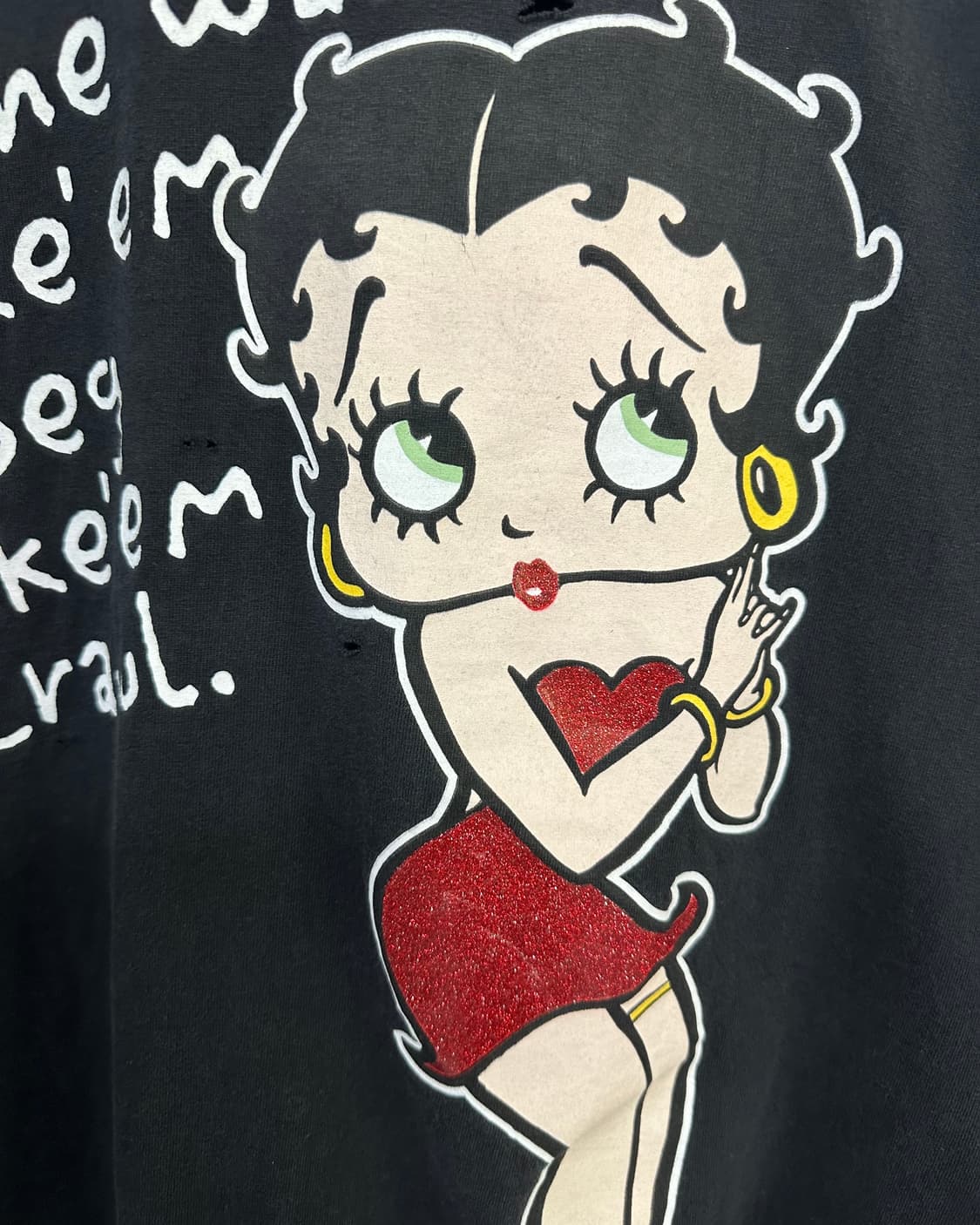 (L)00'S BETTY BOOP USA TEE-M2092 상품이미지4