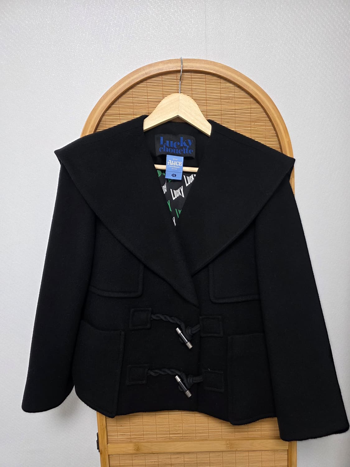 럭키슈에뜨 앨리스 한정판 세일러 울 더플코트 (21FW)ㅡ드라이완료 상품이미지2