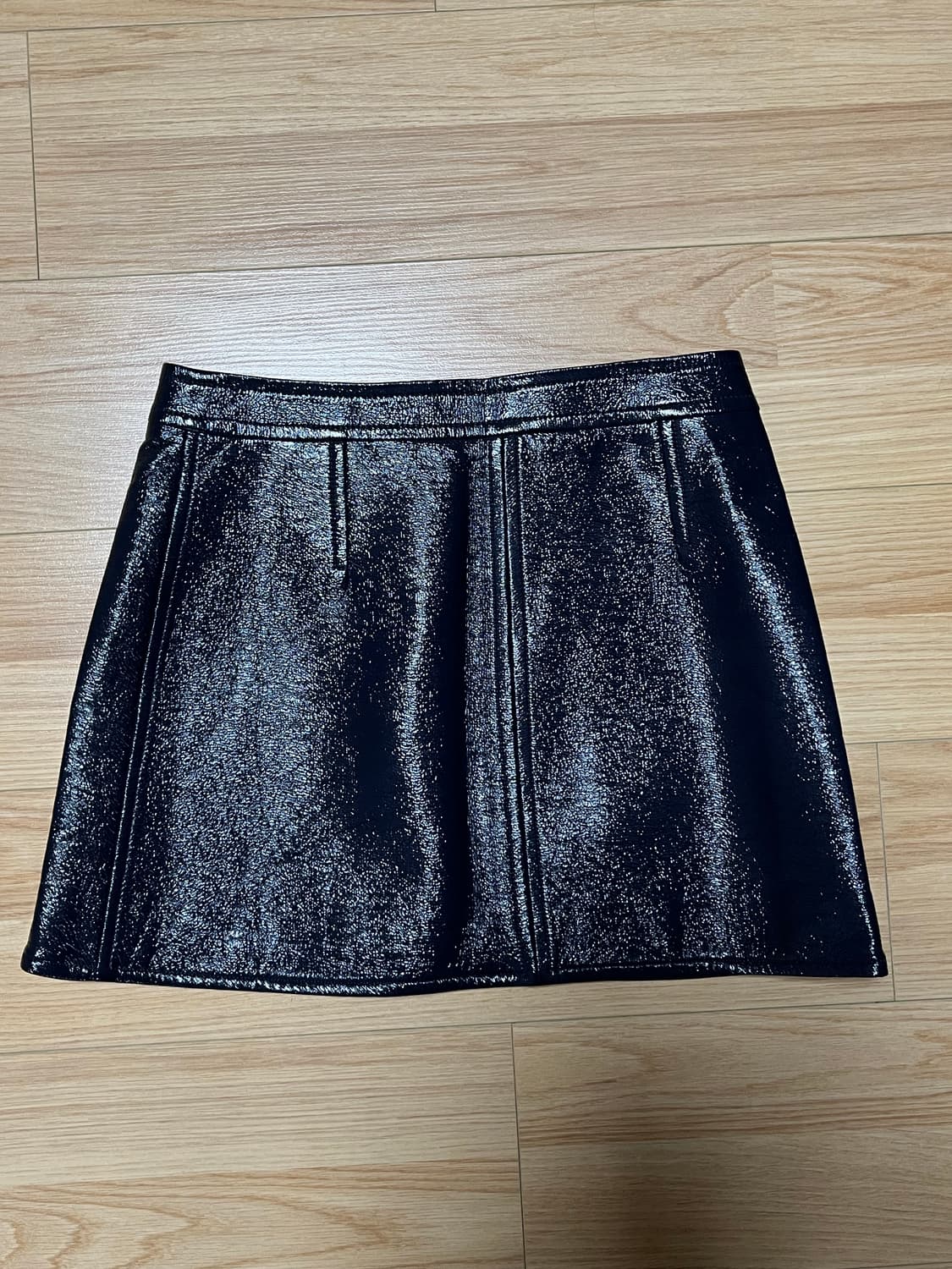 Courreges vinyl mini skirt navy 상품이미지3