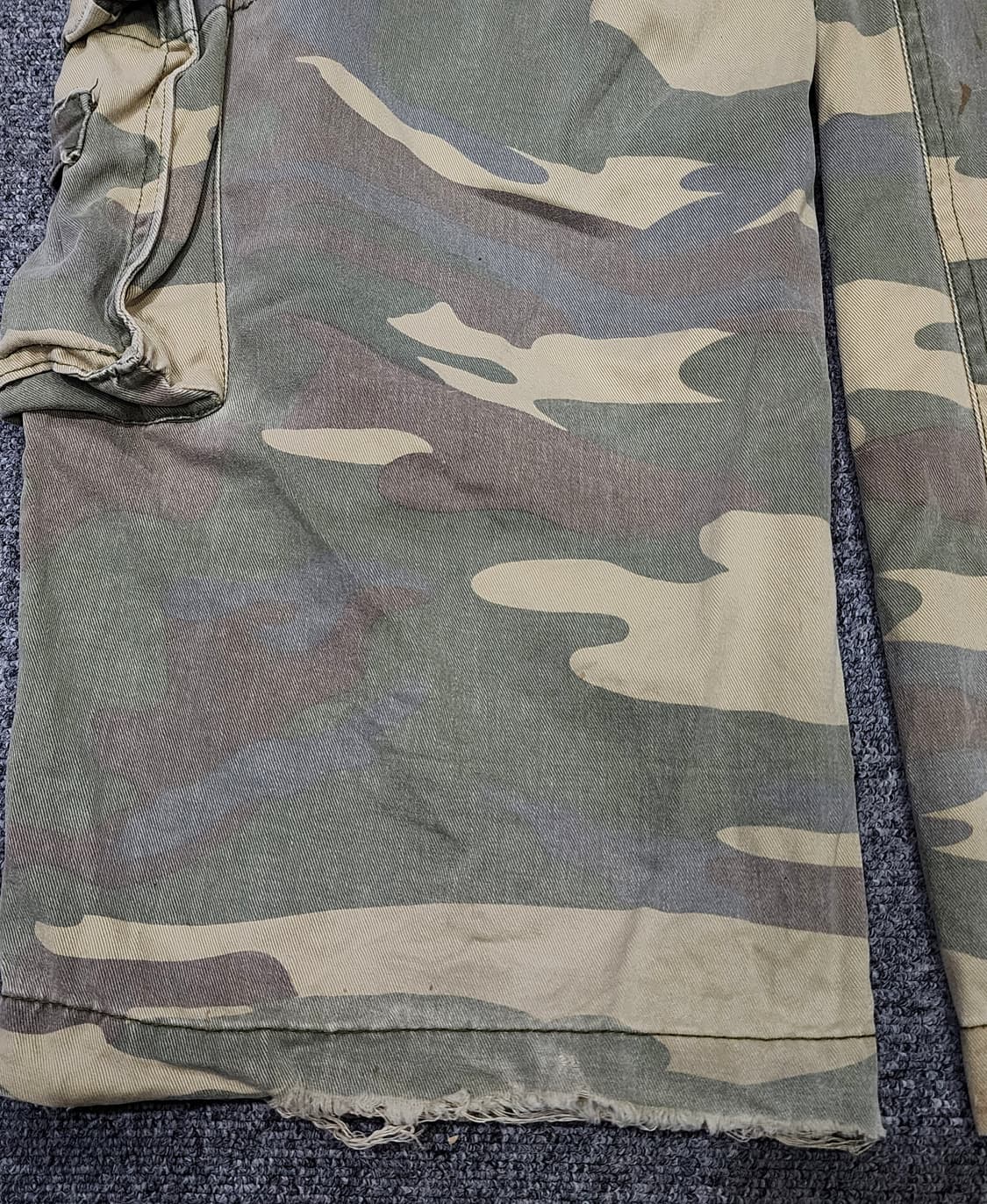 KUZI 71 쿠지71 빈티지 카모플라쥬 카모 카고 팬츠 바지 34 상품이미지8