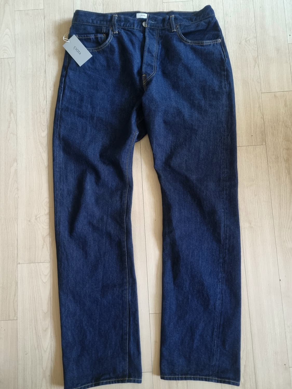 시오타 Ciota 스트레이트 데님 인디고 원워시 34사이즈 상품이미지1