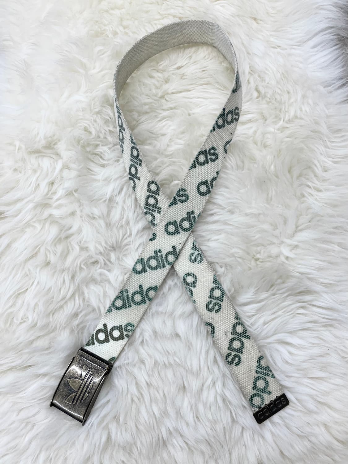 아디다스 캔버스 로고 버클 벨트 상품이미지1