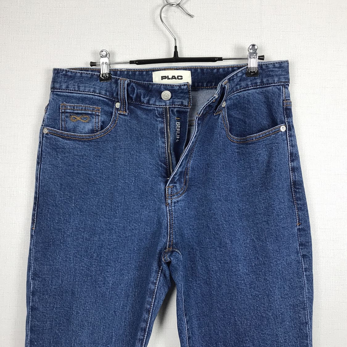 플랙 PLAC 베를린 슬림 스트레이트 데님 청바지 남성32 상품이미지3