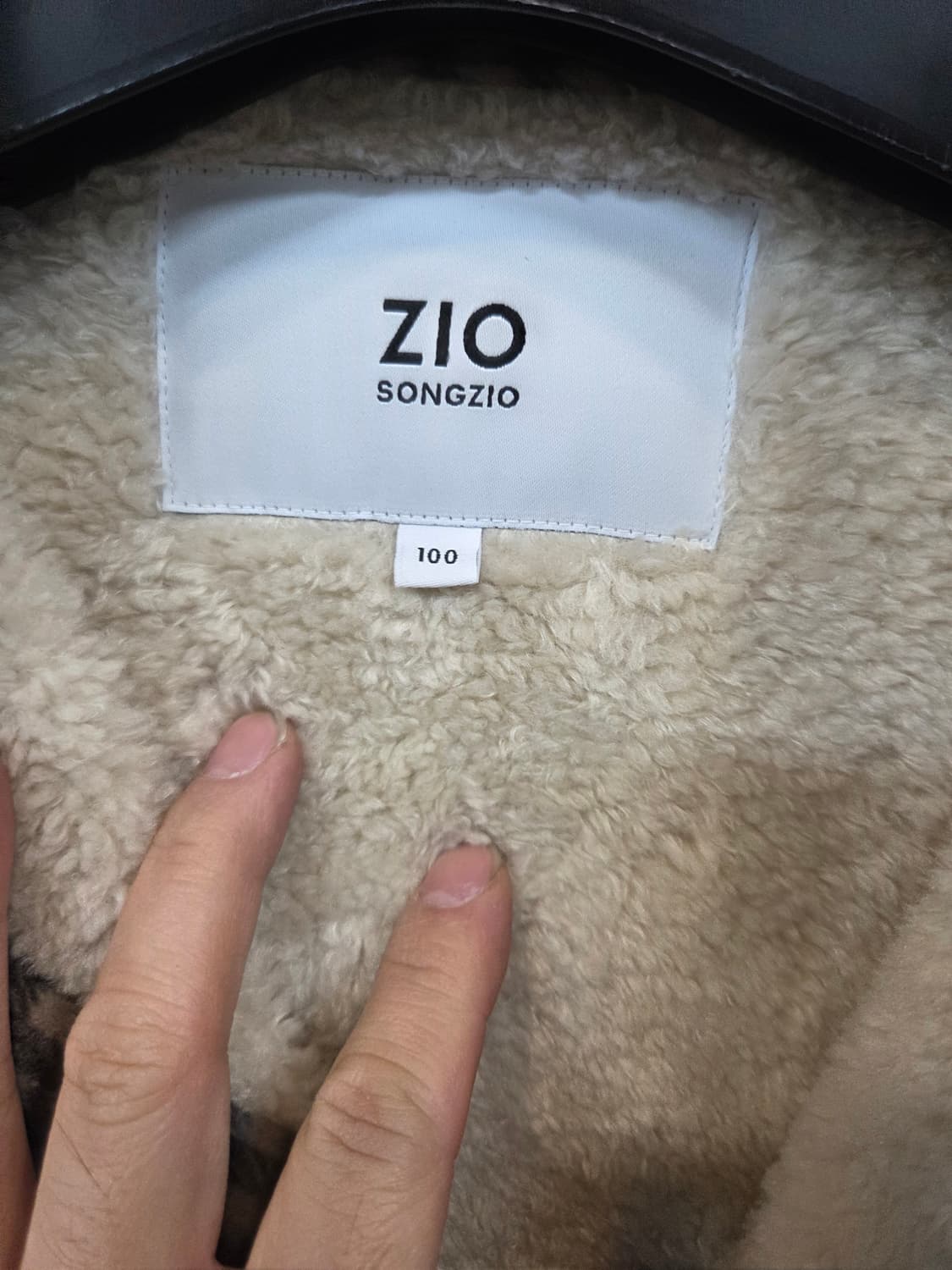 지오송지오 안감플리스 사이드 포켓 체크 점퍼형 셔츠 xl 상품이미지3