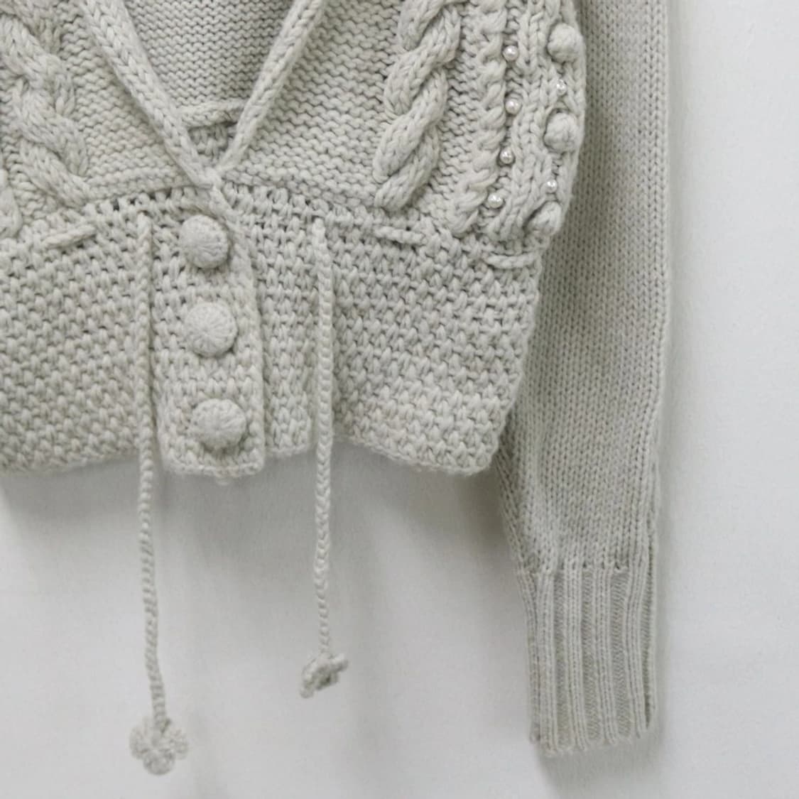 RAY BEAMS 울 니트 후드 가디건 63725 상품이미지4