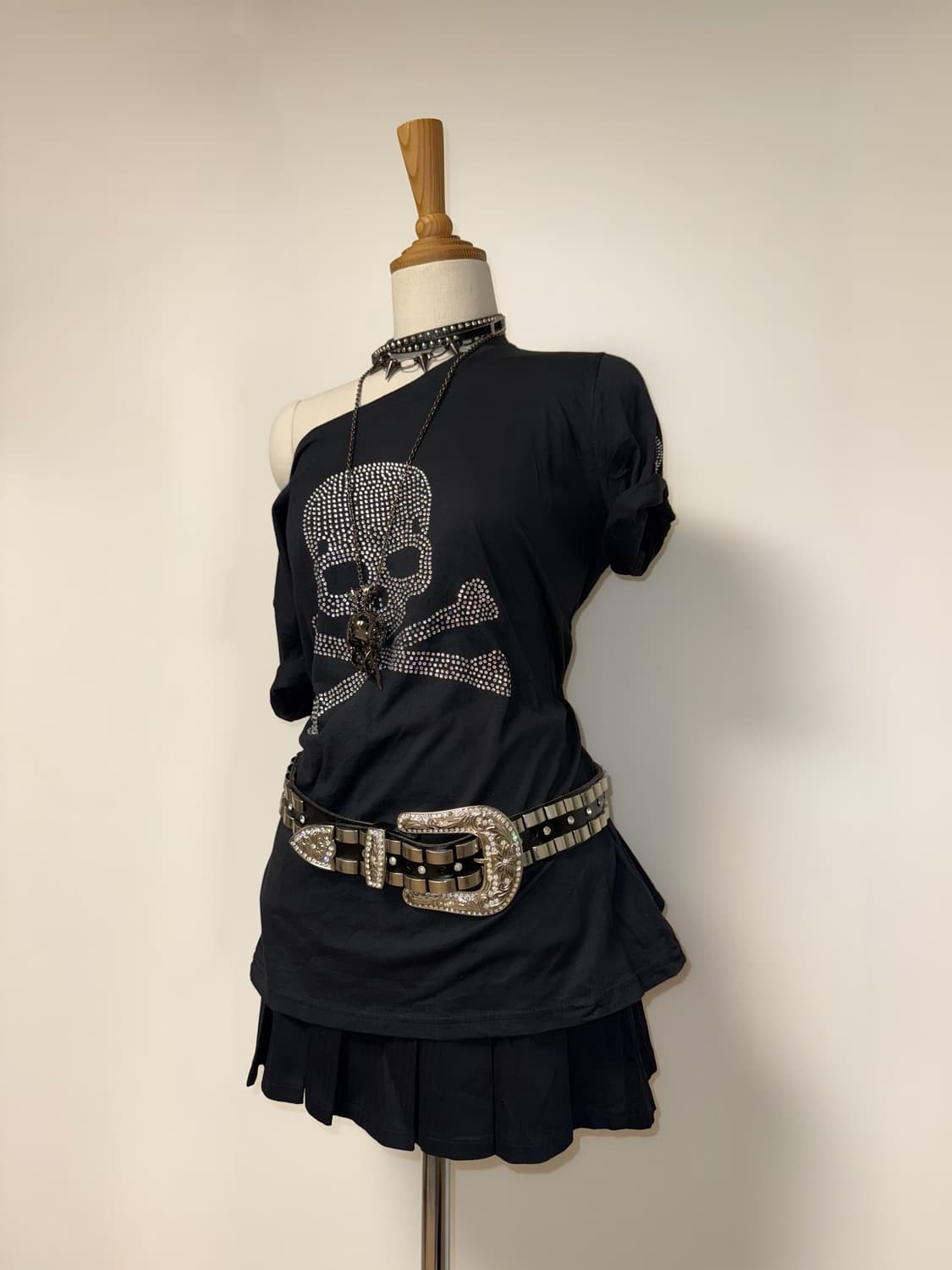 해골 펑크 반팔 상품이미지2