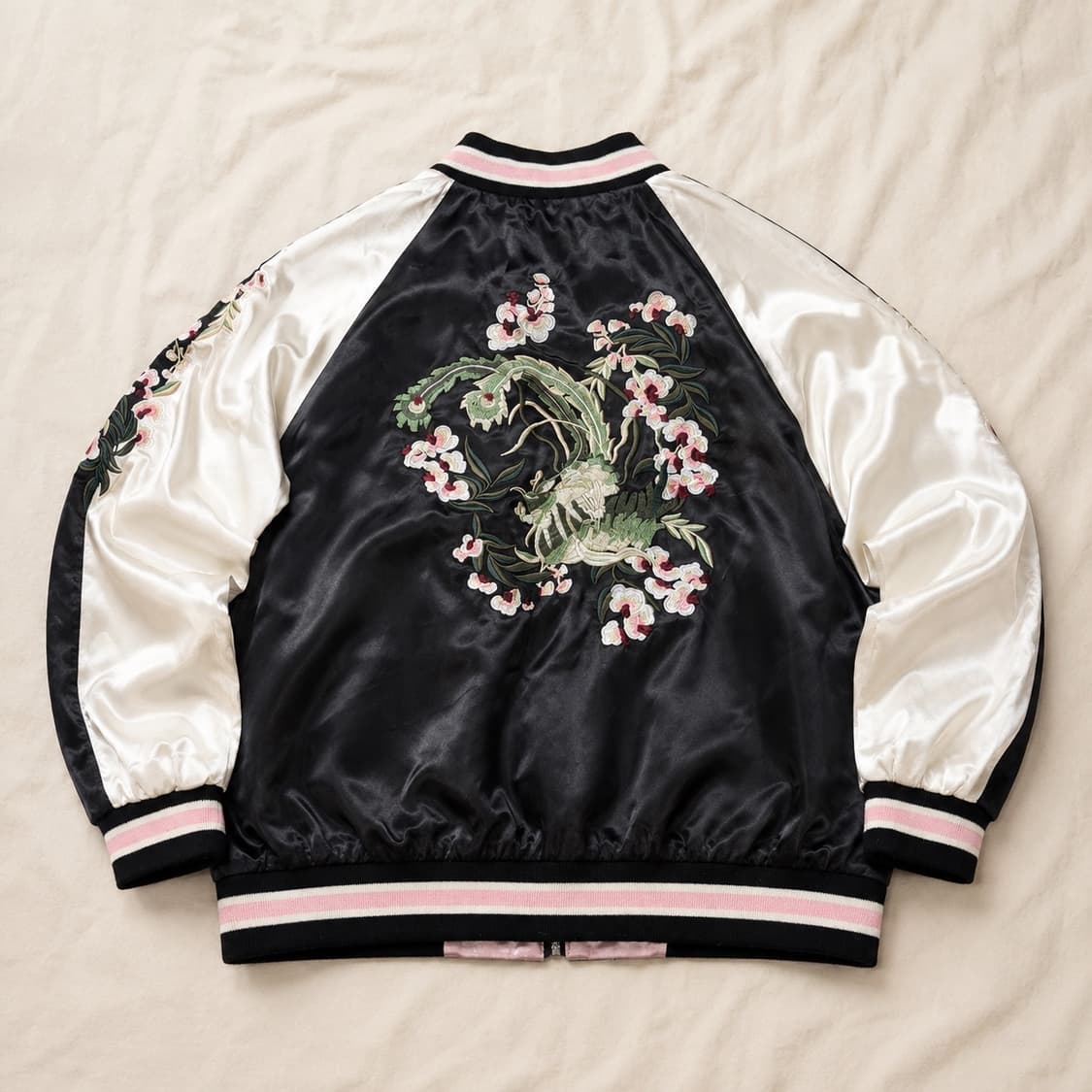 L) Stradivarius 리버시블 공작 플라워 스카잔 자켓 상품이미지2