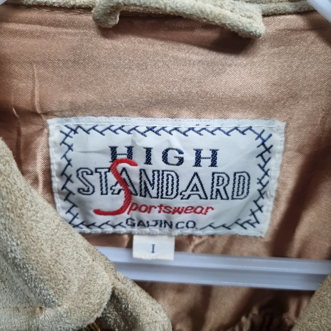 하이 스탠다드 빈티지 스웨이드 셔츠 자켓 베이지 상품이미지3