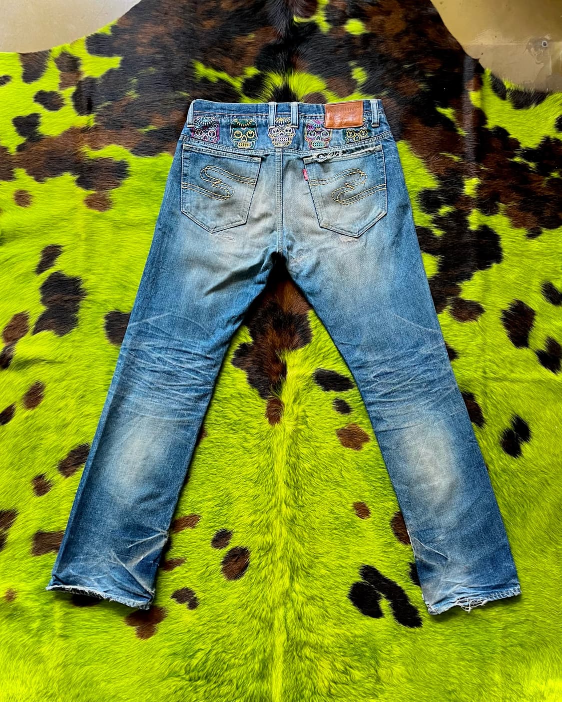 90-00s S?UAPE Japan Sugar Skull Denim 상품이미지7