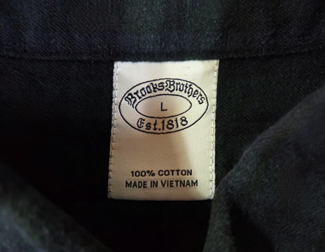 브룩스 브라더스 블랙워치 체크 버튼 다운 셔츠
 상품이미지4