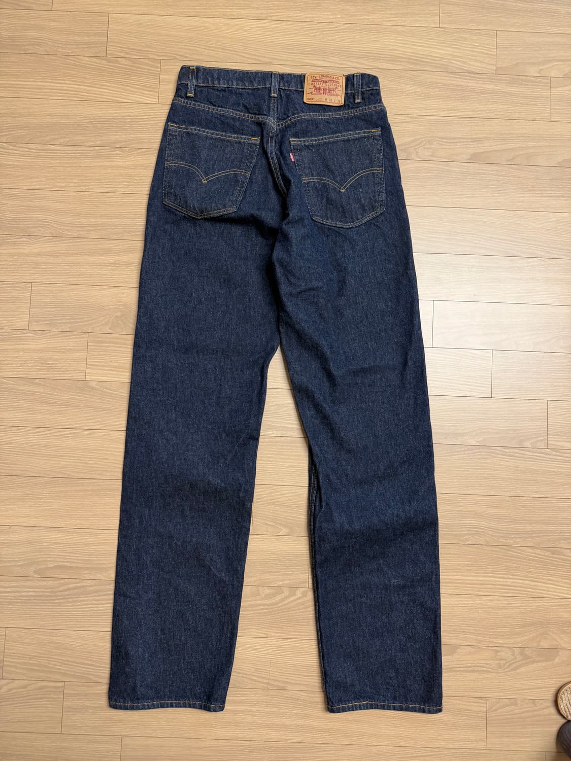 90s 리바이스 565 인디고 irregular usa made 상품이미지4