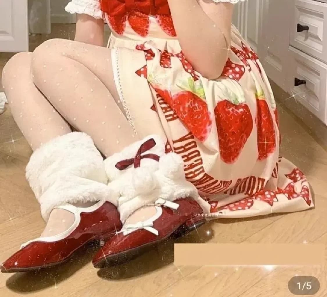 양산형지뢰계 레그워머 스나계 캐캐체 핀터깔 y2k 고딕 고스펑크 로리타 상품이미지3