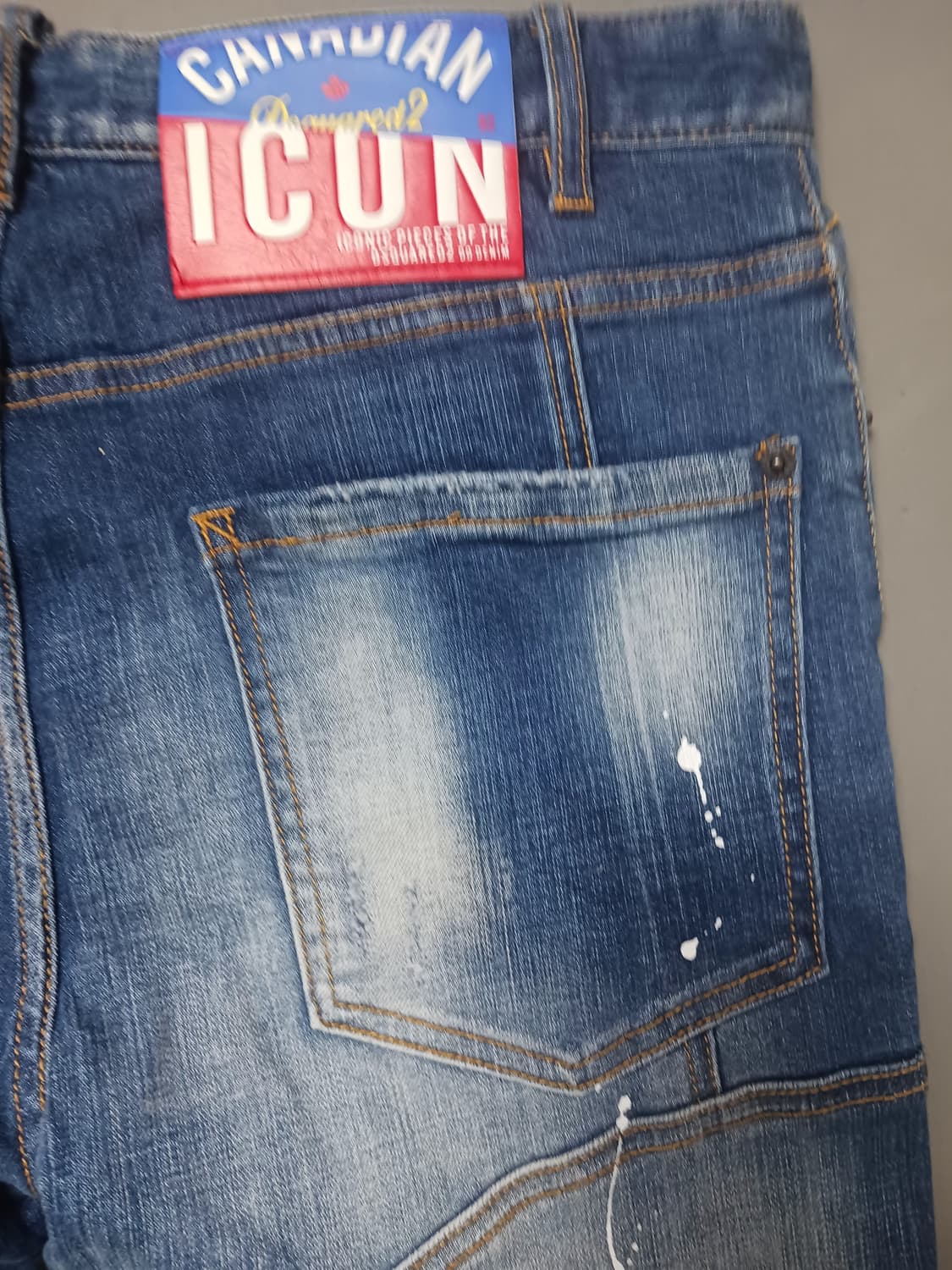 [50] 디스퀘어드2 아이콘패치 타이디바이커진 청바지 34 35 상품이미지9