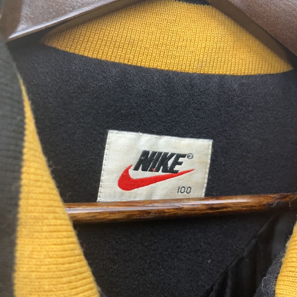 나이키 올드스쿨 레트로 빈티지 소가죽 바시티자켓 100 C09398 상품이미지5