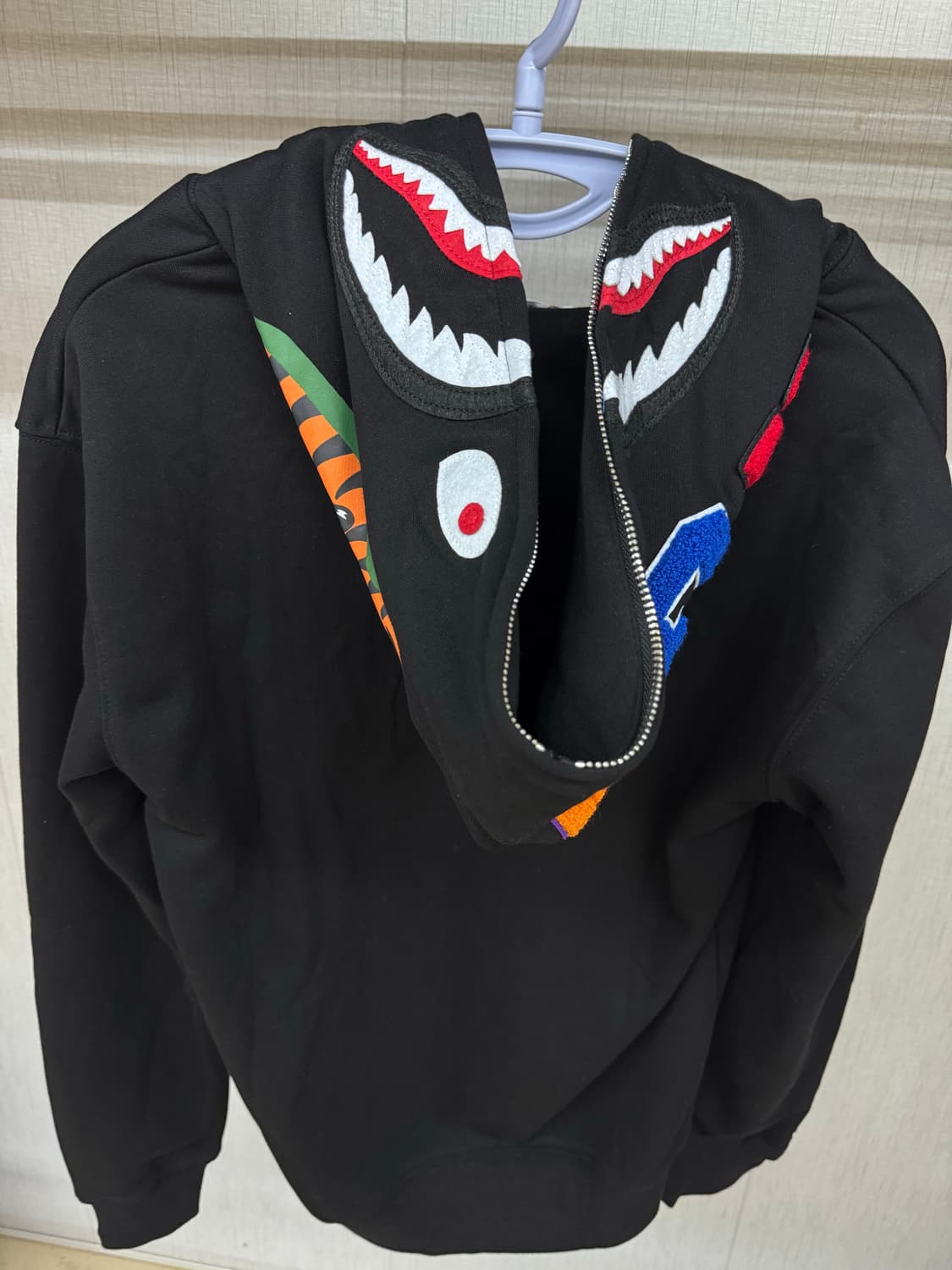 {새상품}베이프 샤크 후드집업 블랙 상품이미지1