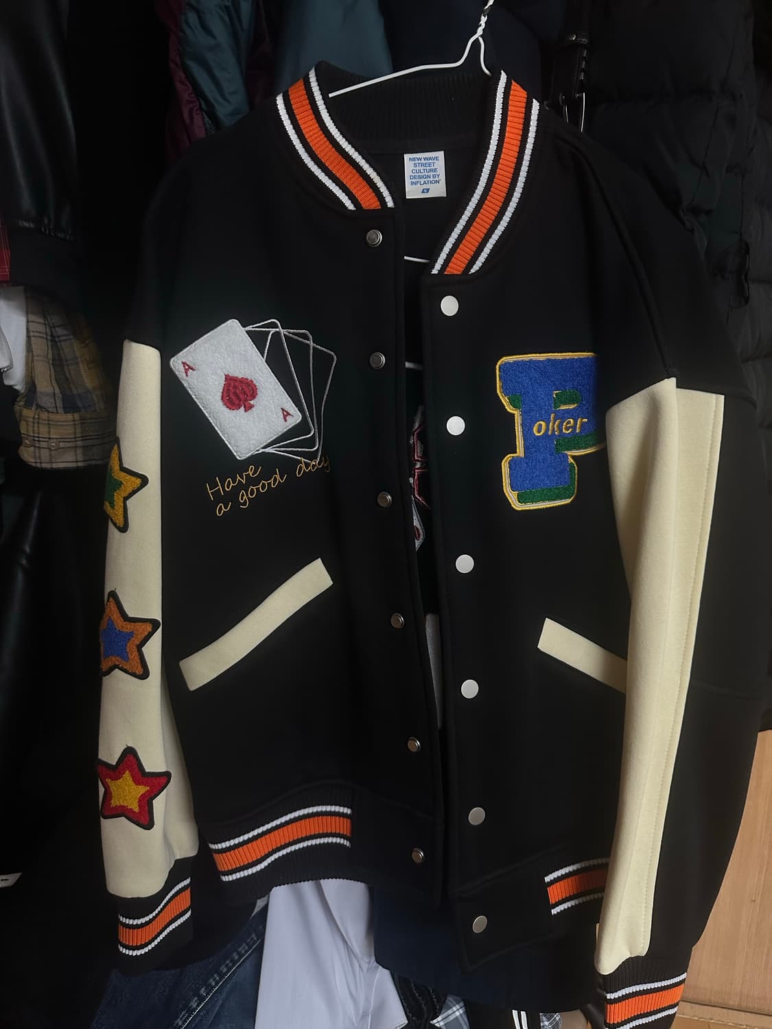 인플레이션 바시티 자켓 상품이미지1