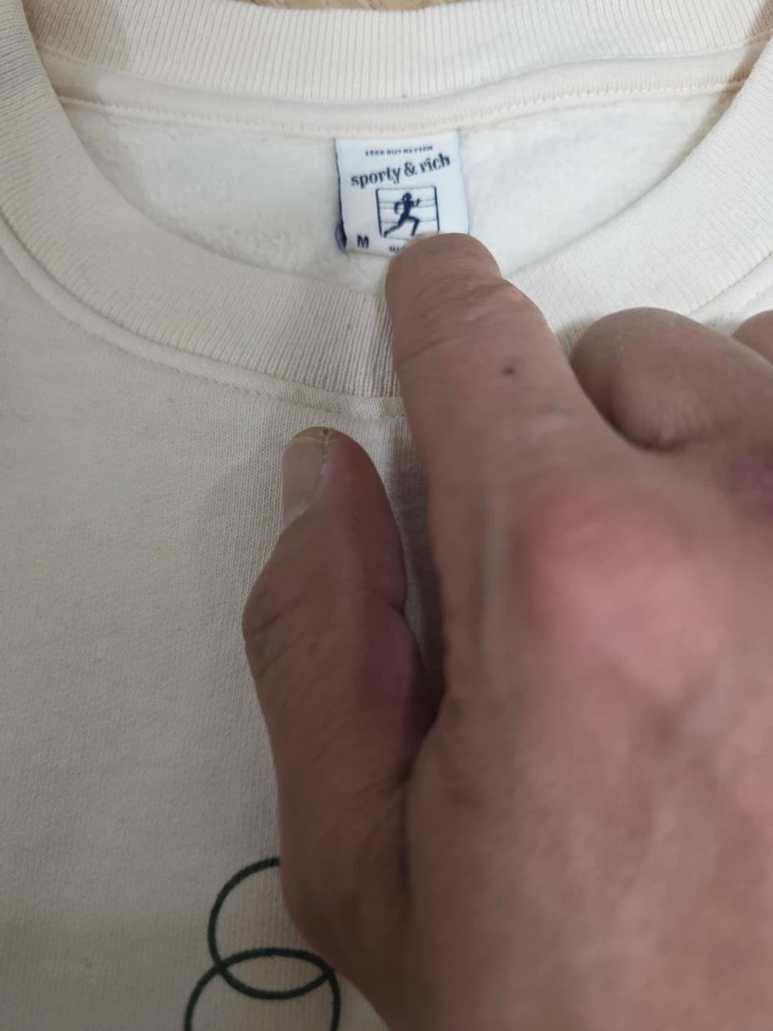 스포티앤리치 X 프린스 크루넥 셔츠 기모 맨투맨 M 상품이미지3