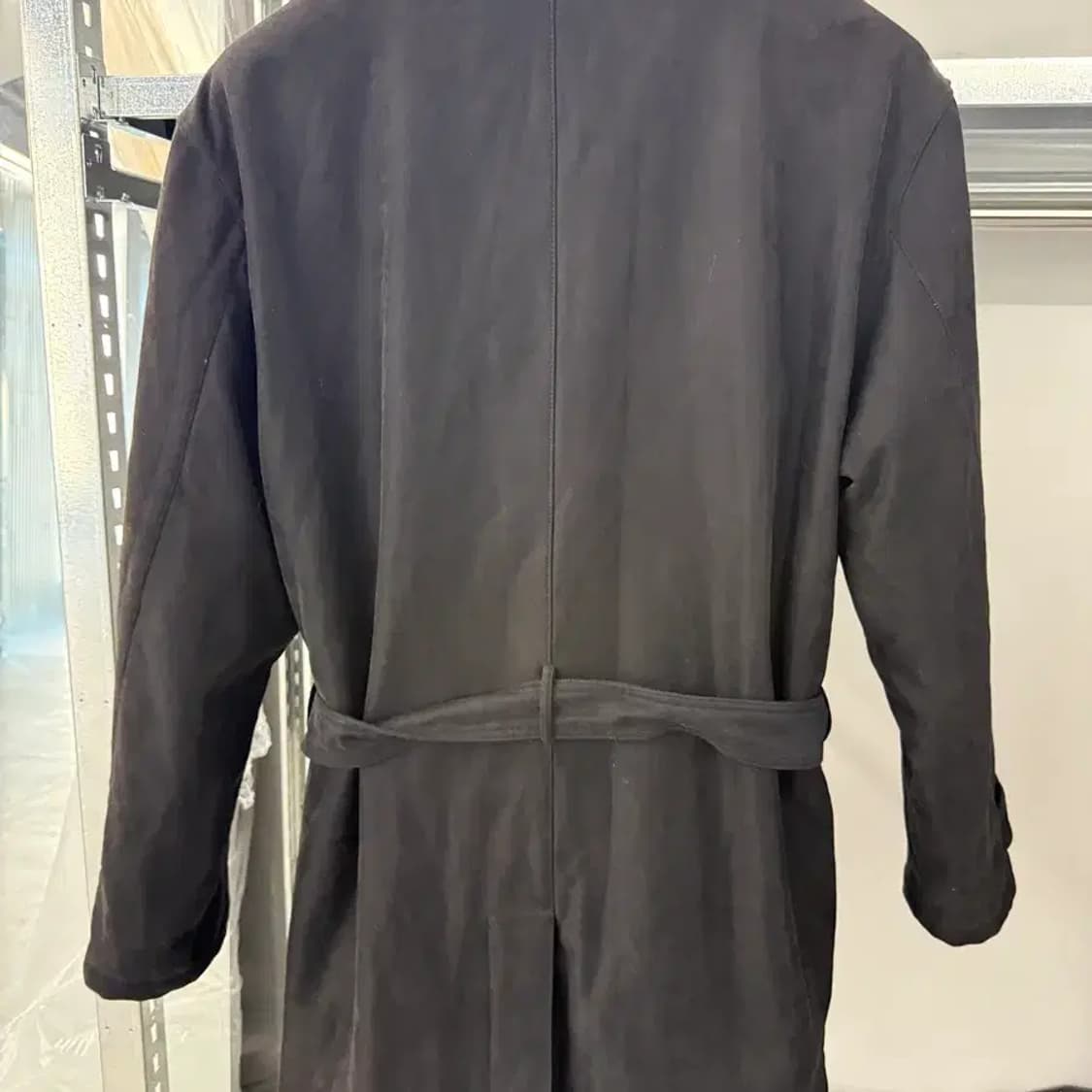 Armani Exchange 블랙 로브 코트 L 상품이미지6