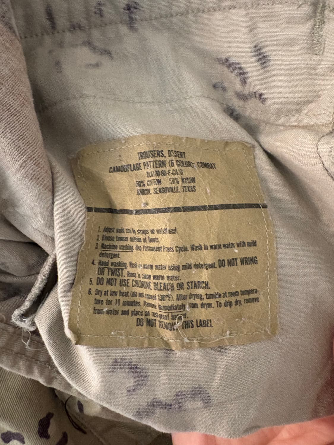 80's U.S Army 6-Color Desert  Camo BDU  상품이미지6