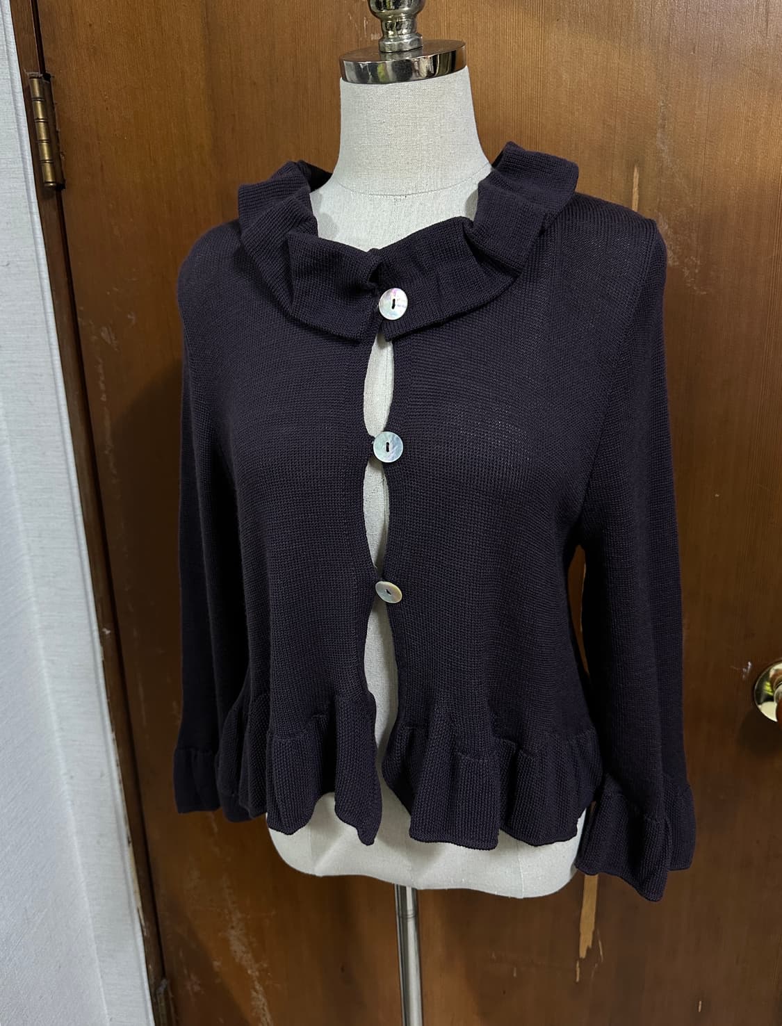 gipsy blue 러플 가디건 상품이미지1