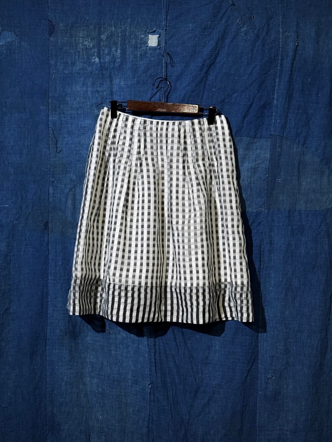 26inch ) M'S GRACY Sheer Gingham Skirt 상품이미지3